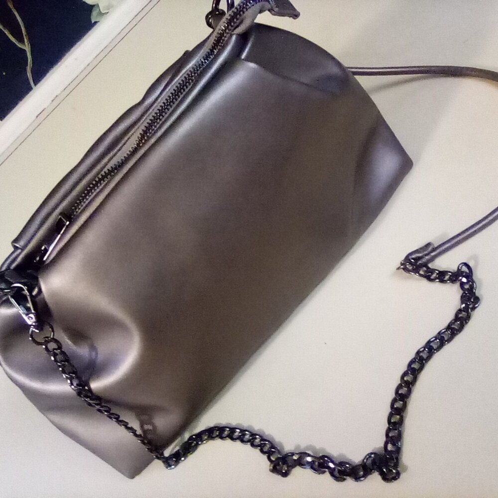 Metallic Taupe Purse